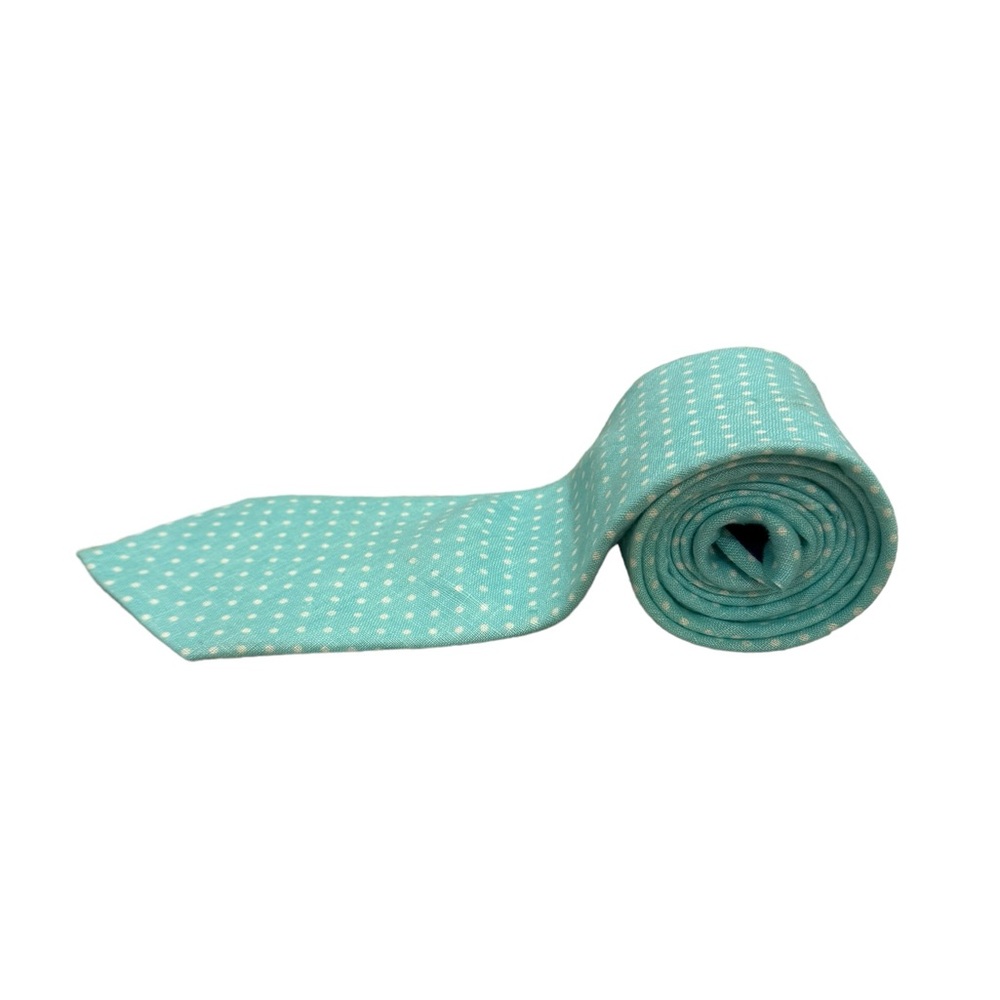 Ralph Lauren Purple Label Mens Blue Polka Dot Tie